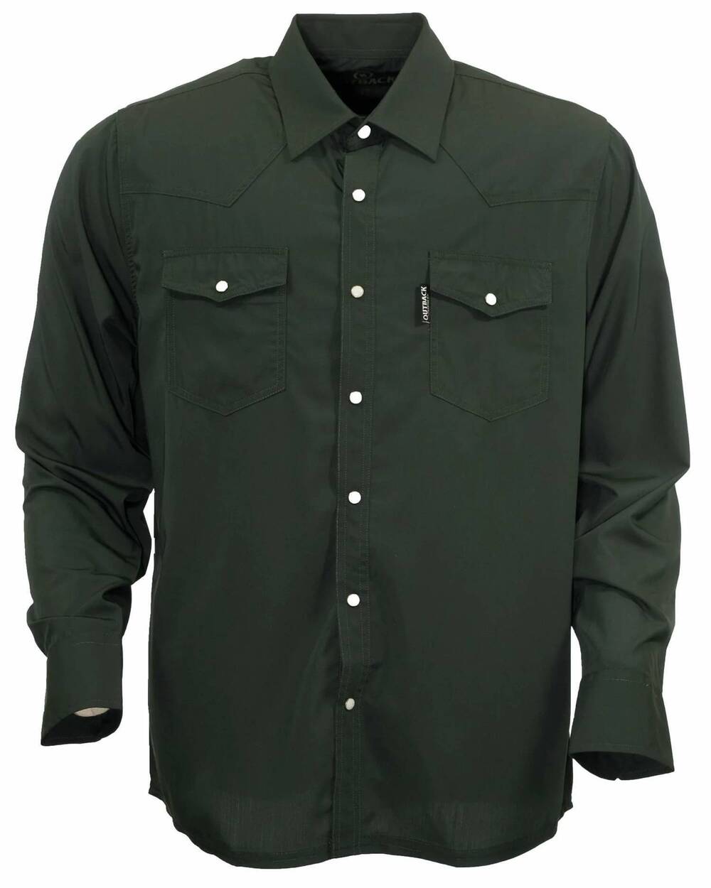 NEW OUTBACK TRADING CO. men's mesa performance shirt in olive